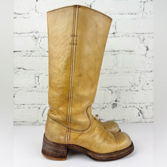 **Rare** Vintage 70’s Frye Banana Black Label Campus Boots - Picture 2 of 16